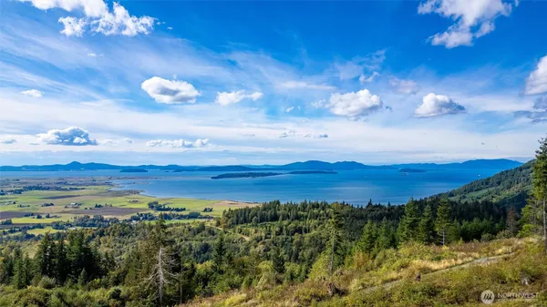 a view of a city with sunset view