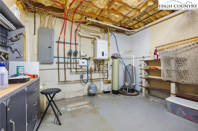 a view of storage and utility room