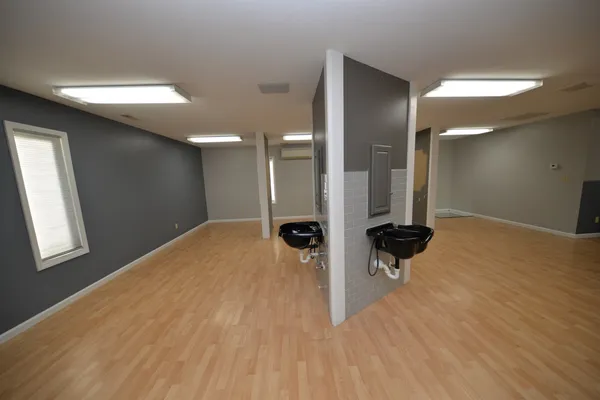 a bath room with a sink
