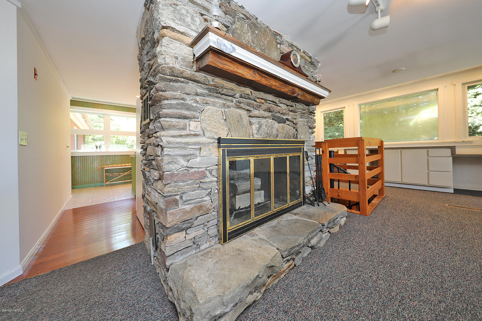 187 Shore Road Hinsdale, MA 01235 - Photo 8 of 32 LARGE STONE FIREPLACE