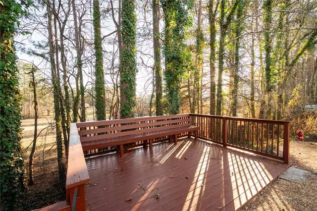 a view of outdoor space with seating