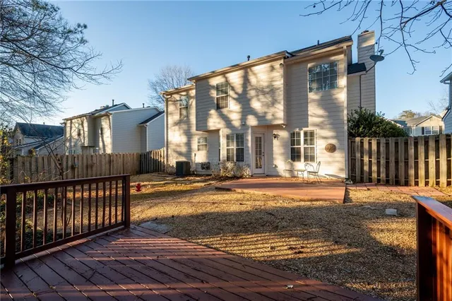 a view of a house with a patio