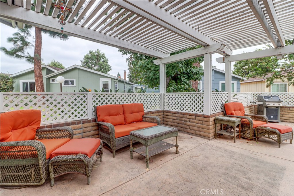2509 View Lake Santa Ana, CA 92705 - Photo 44 of 74 a outdoor space with patio couches and a barbeque
