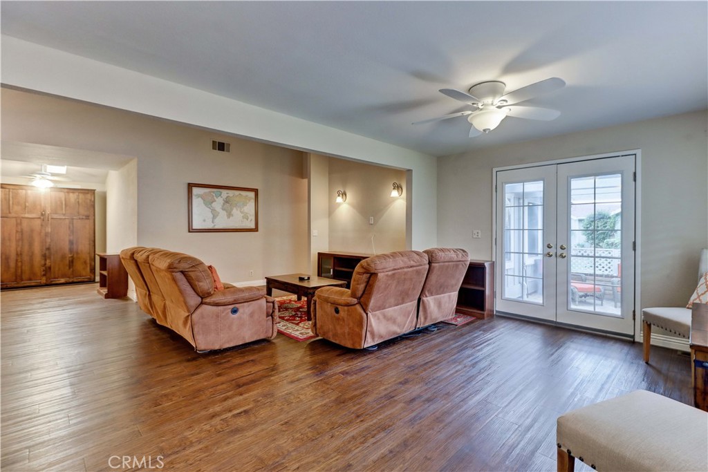 2509 View Lake Santa Ana, CA 92705 - Photo 10 of 74 a living room with furniture and a wooden floor