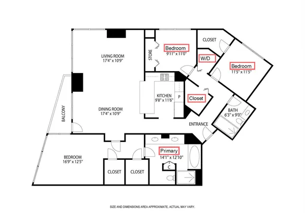 $1,050,000 | 1201 South Prairie Avenue, Unit 1703, Chicago, IL 60605