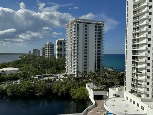 a view of a city with tall buildings