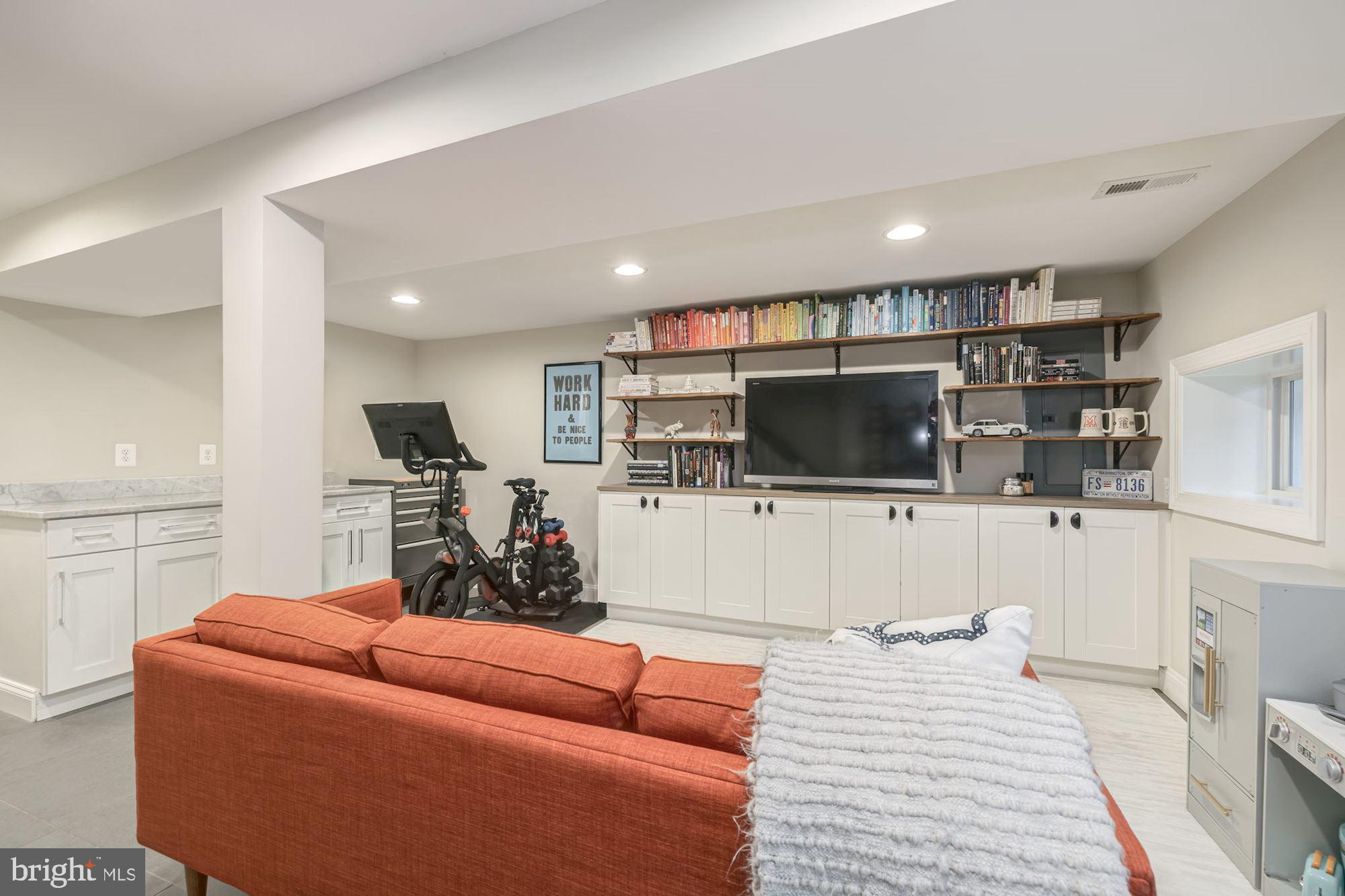 220 Randolph Place Northeast Washington, DC 20002 - Photo 14 of 19 Lower Level Family Room
