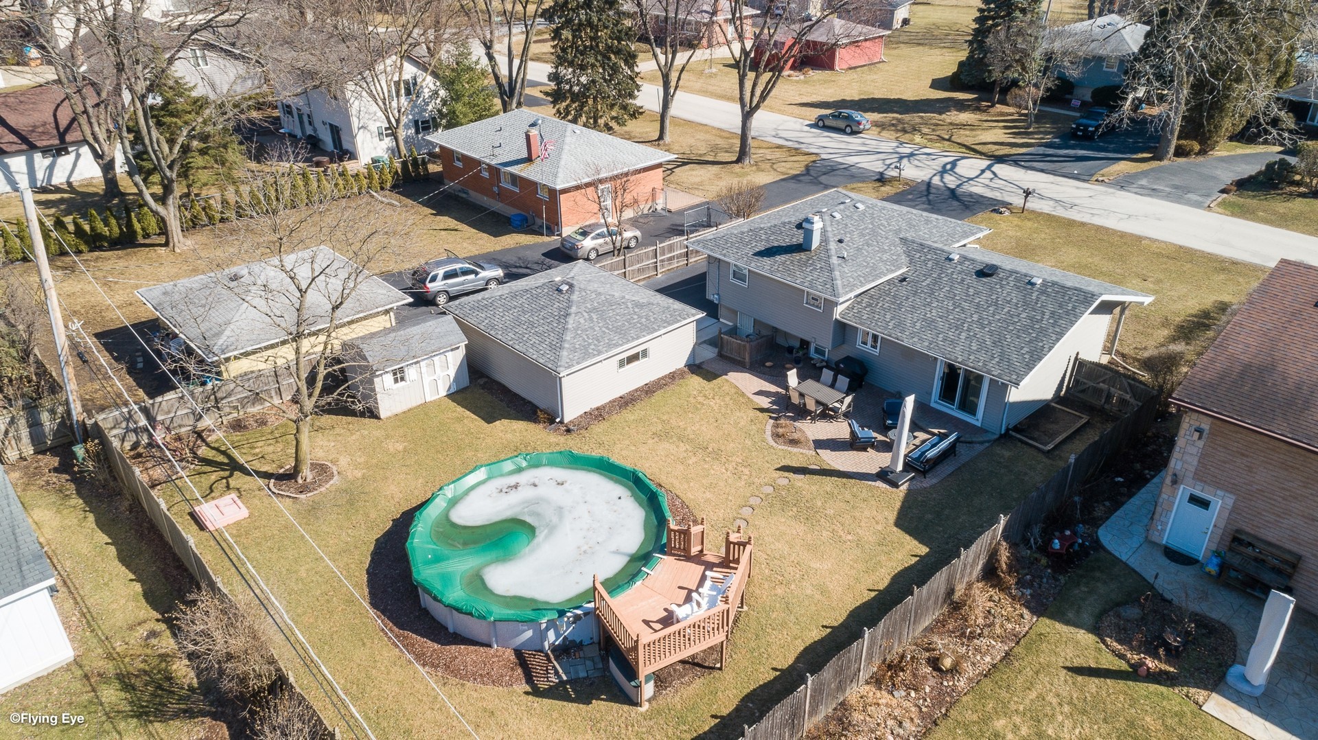 314 Highland Road Willowbrook, IL 60527 - Photo 15 of 15 an aerial view of a house with swimming pool