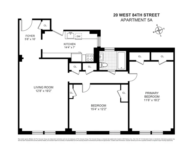 $1,350,000 | 20 West 84th Street, Unit 5A | Upper West Side
