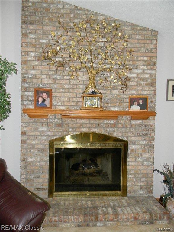 3924 Beattie Road Howell, MI 48843 - Photo 5 of 18 Brick Fireplace.JPG