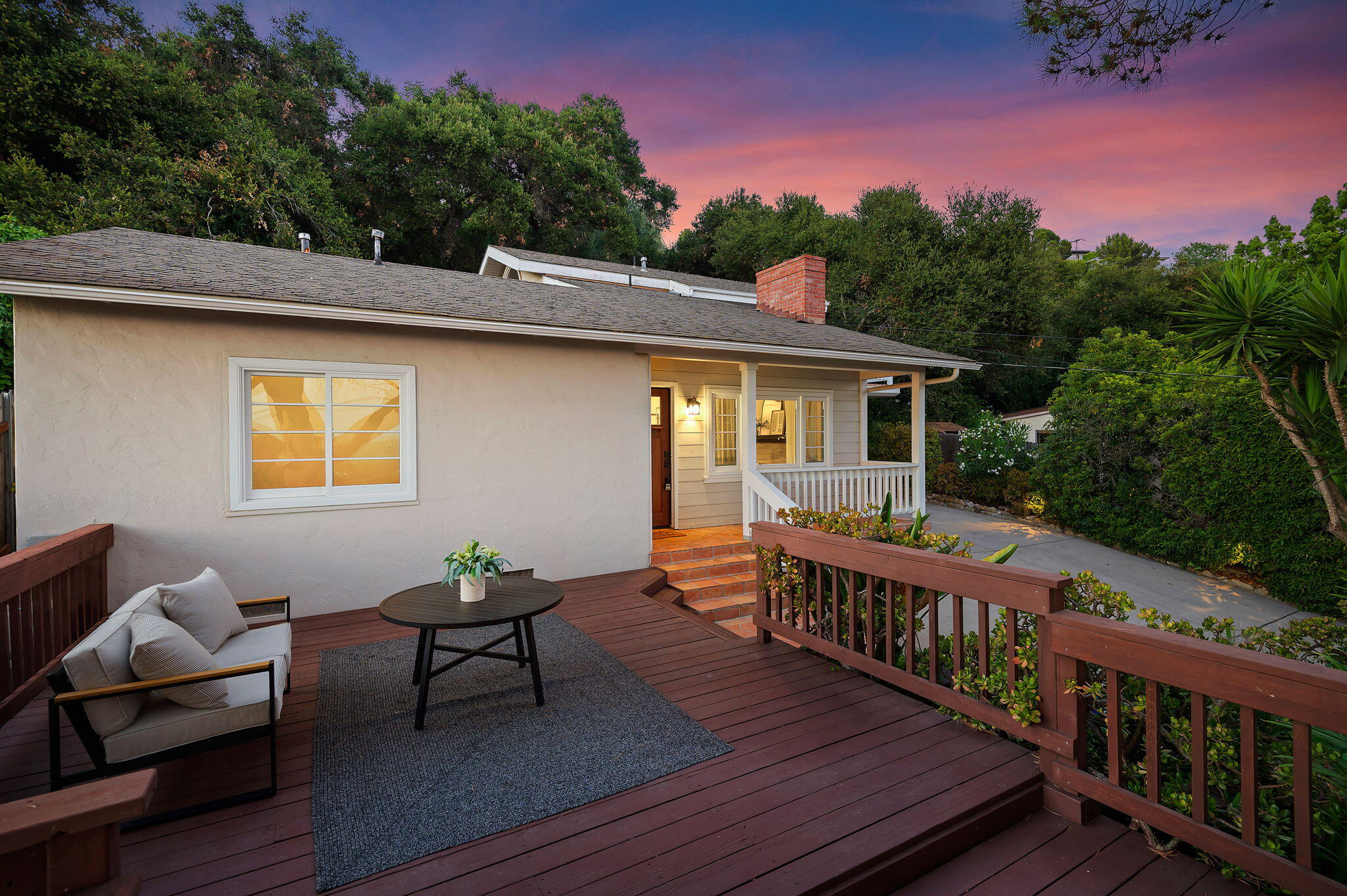 909 Cheltenham Road Santa Barbara, CA 93105 - Photo 24 of 33 Deck (twilight)