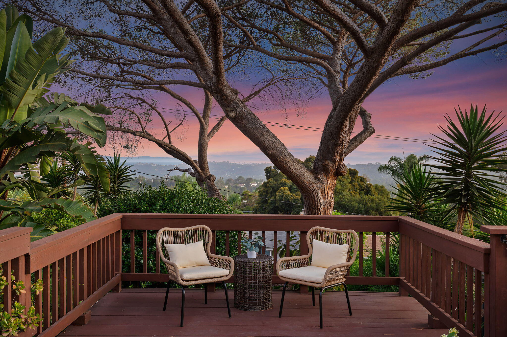 909 Cheltenham Road Santa Barbara, CA 93105 - Photo 26 of 33 Deck (twilight)