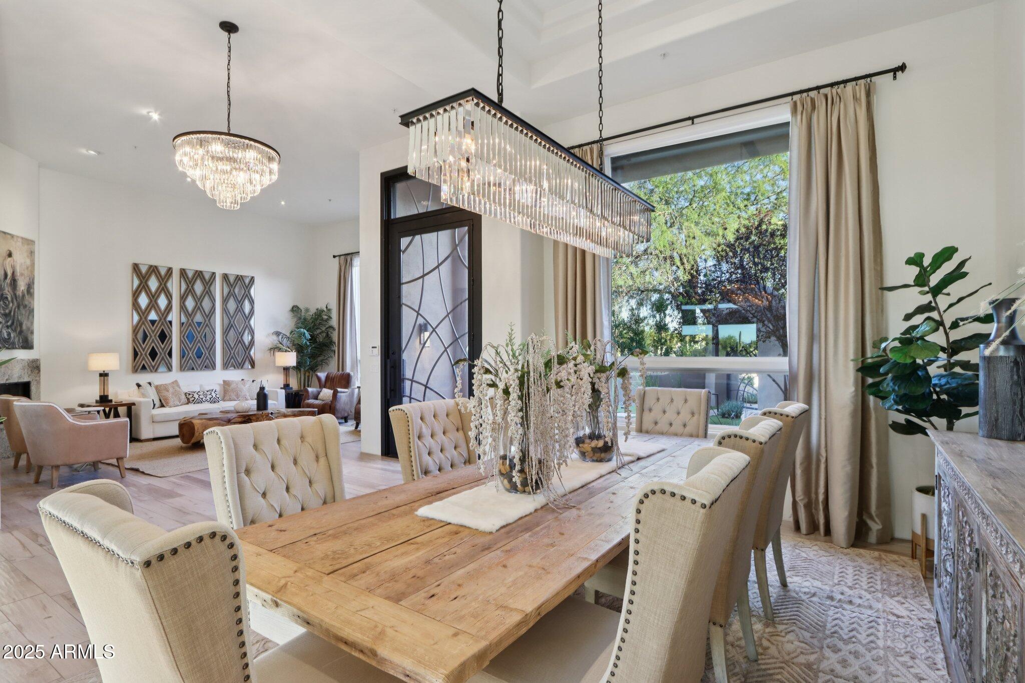 30600 North Pima Road, Unit 49 Scottsdale, AZ 85266 - Photo 11 of 53 a view of a dining room with furniture window and outside view