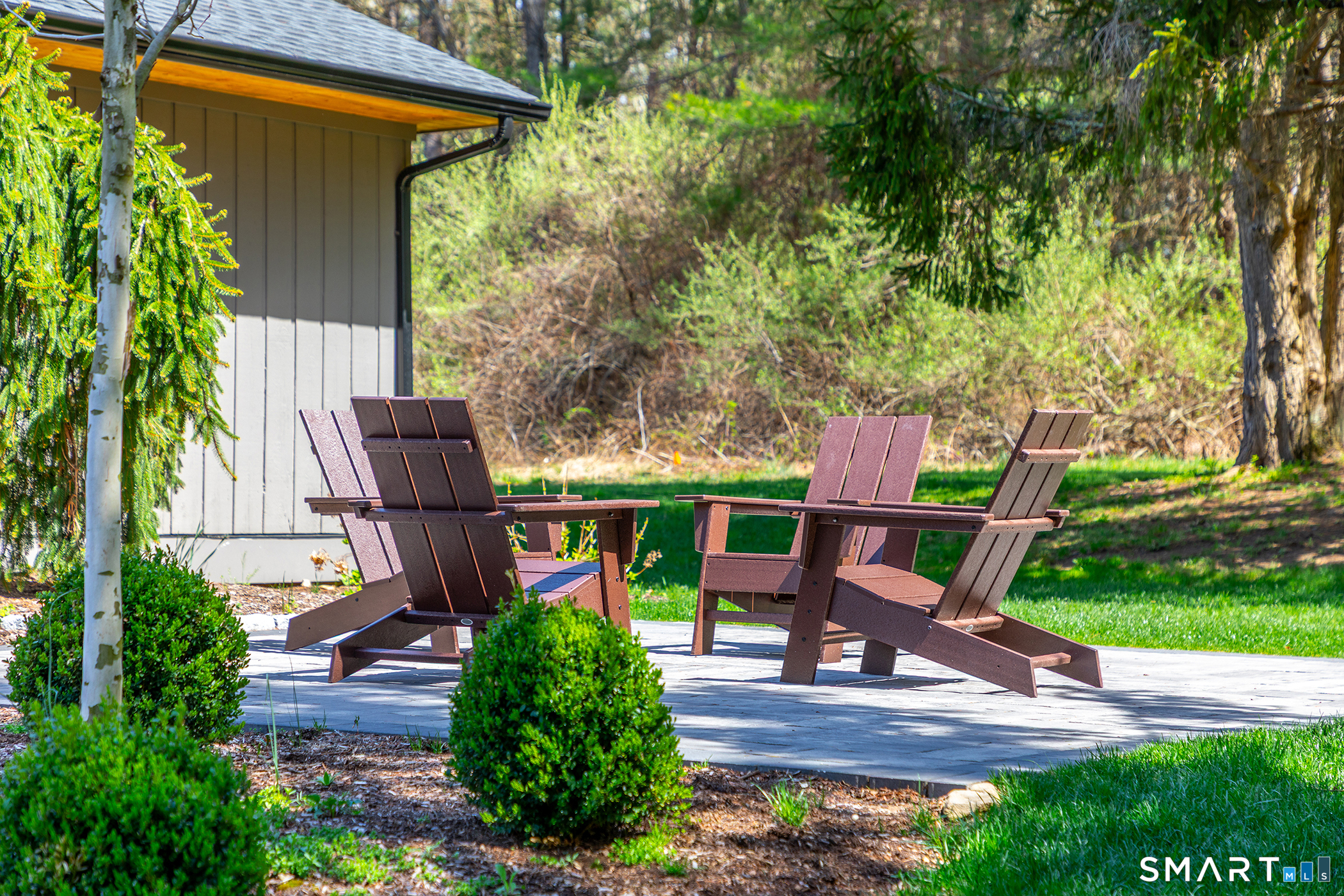 45 Chalybes Road Roxbury, CT 06783 - Photo 29 of 33 a garden view with a seating space