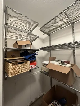 a room with storage and utility