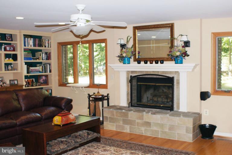 2265 Mt Tabor Road Gambrills, MD 21054 - Photo 8 of 30 Family Room with Fireplace / Custom Built-Ins