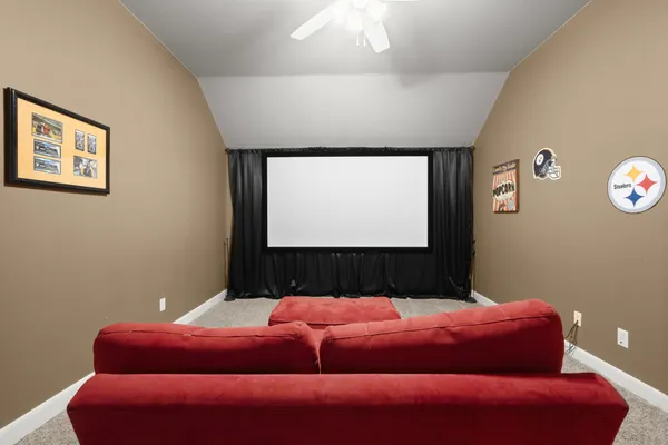 a room with furniture