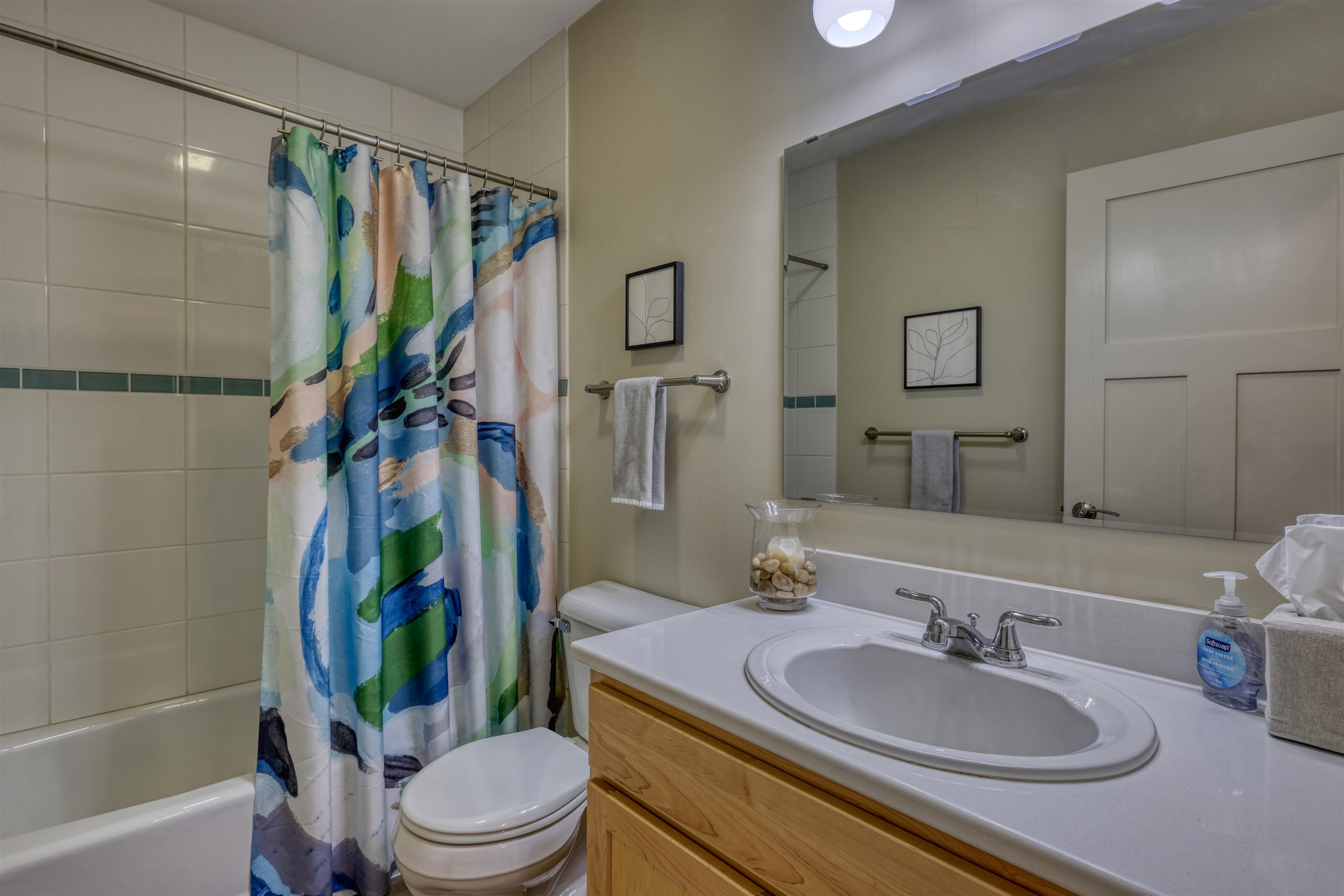 8056 North North Road Springbrook, WI 54875 - Photo 30 of 65 Full bath featuring shower / tub combo and vanity