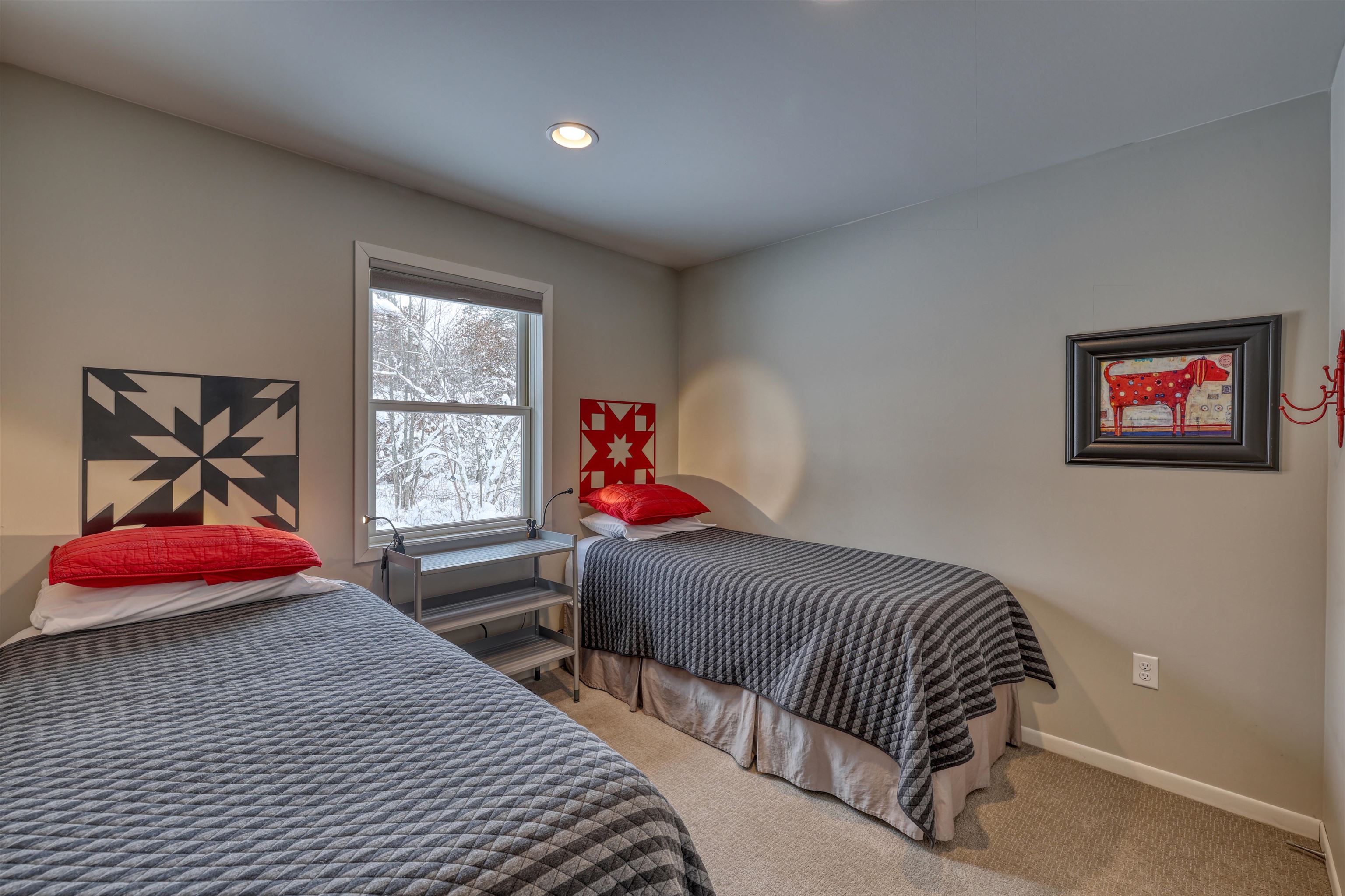 8056 North North Road Springbrook, WI 54875 - Photo 59 of 65 Bedroom featuring carpet and recessed lighting