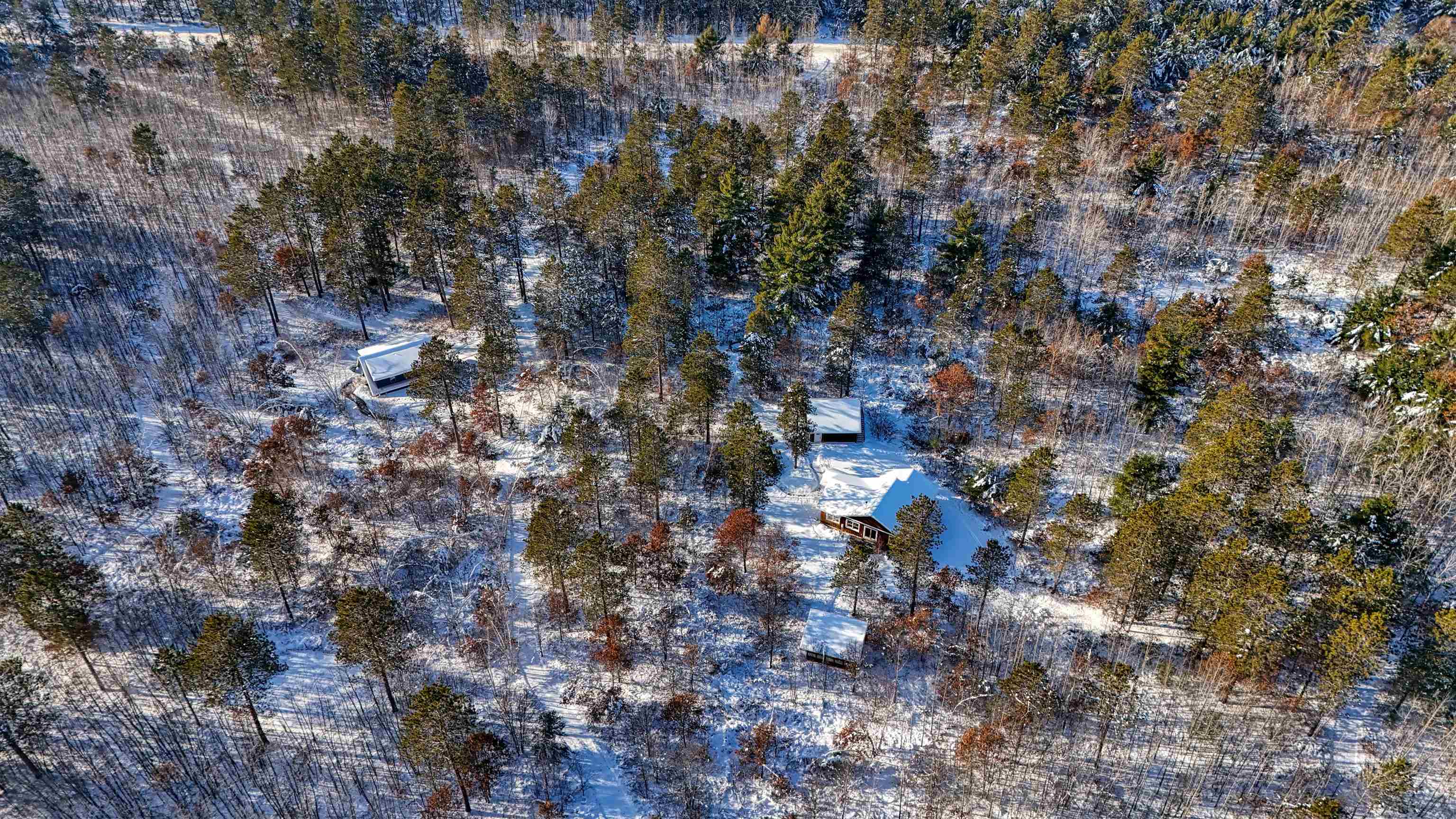 8056 North North Road Springbrook, WI 54875 - Photo 62 of 65 View of snowy aerial view