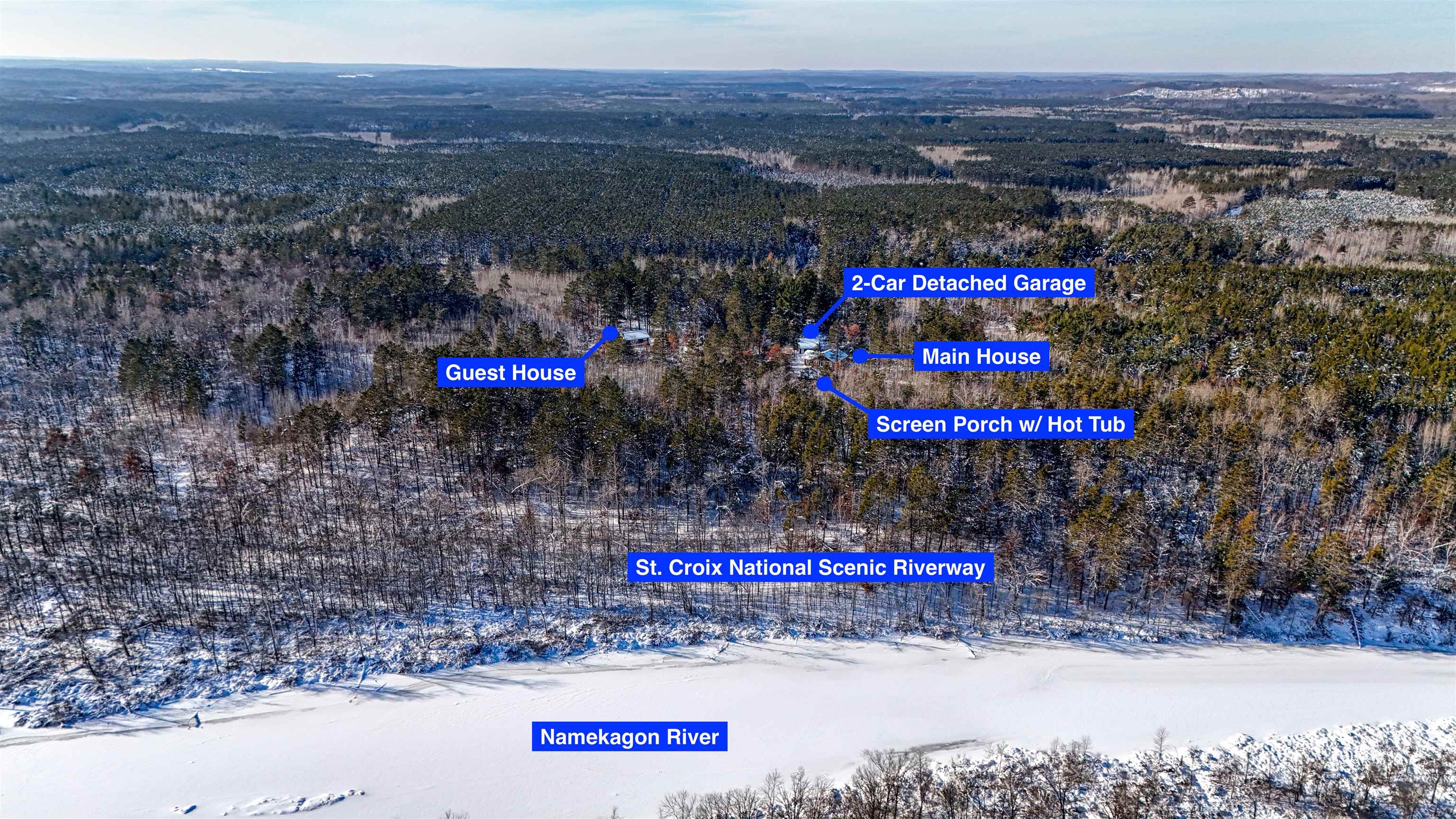 8056 North North Road Springbrook, WI 54875 - Photo 10 of 65 Map / location
