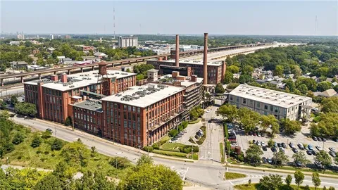 a view of city with tall buildings