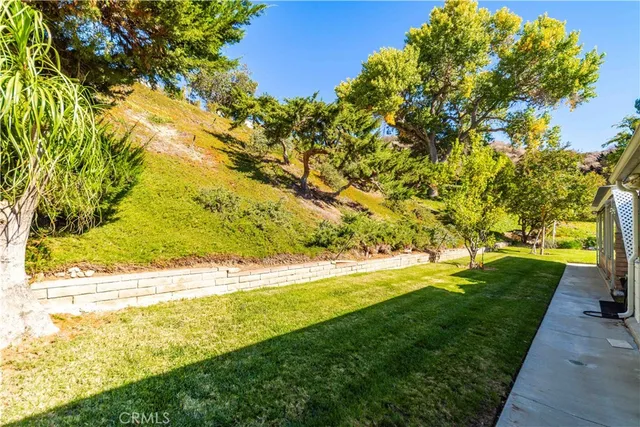 a view of an ocean from a yard