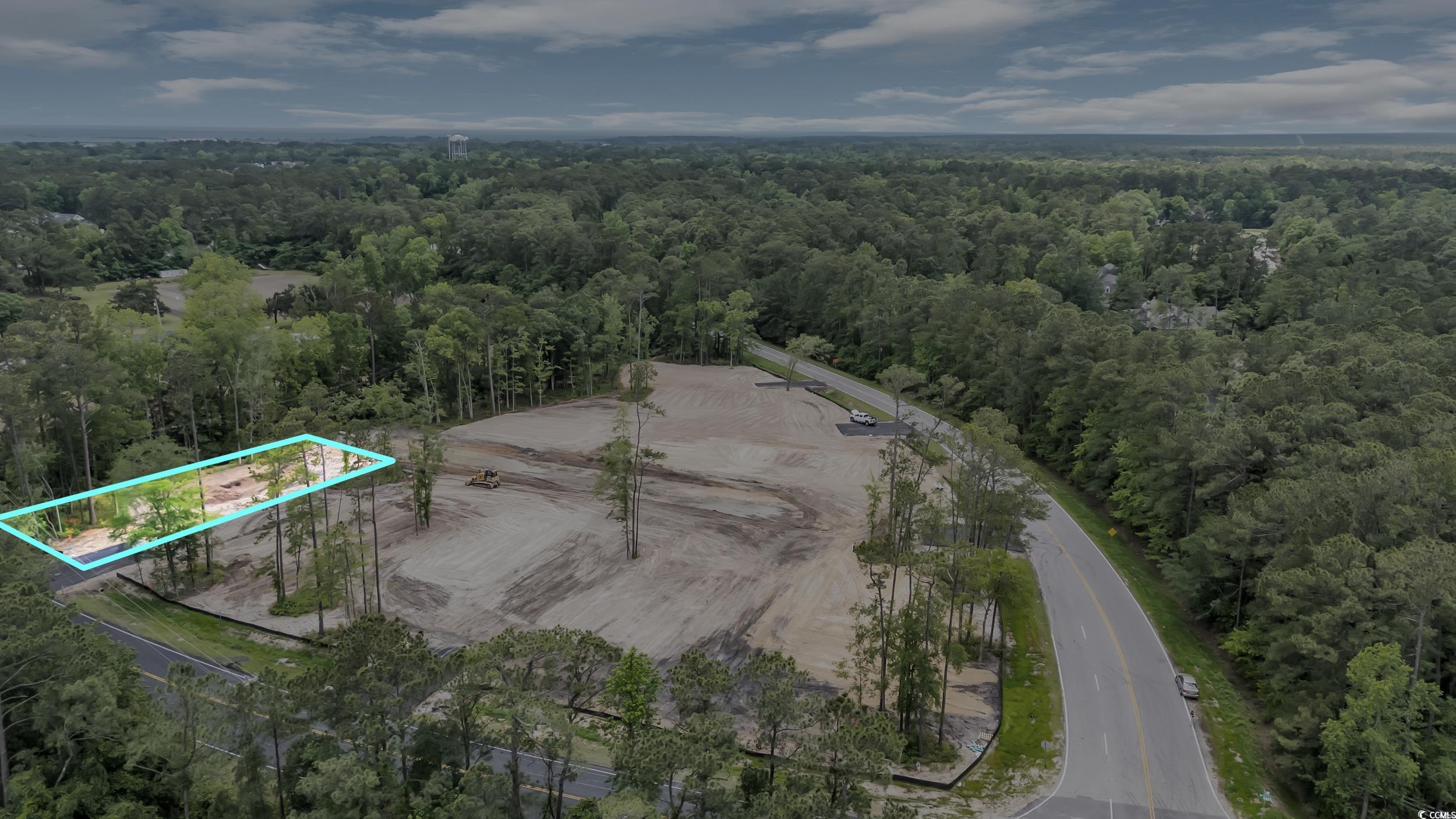 1095 Wachesaw Road Murrells Inlet, SC 29576 - Photo 2 of 17 Bird's eye view with a forest view