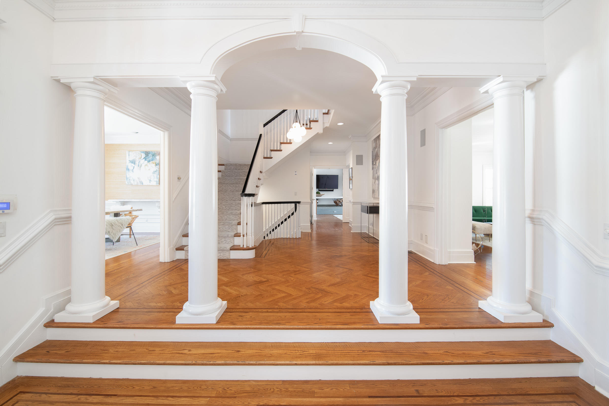 65 Sunset Hill Road New Canaan, CT 06840 - Photo 2 of 21 a view of entryway and hall with wooden floor