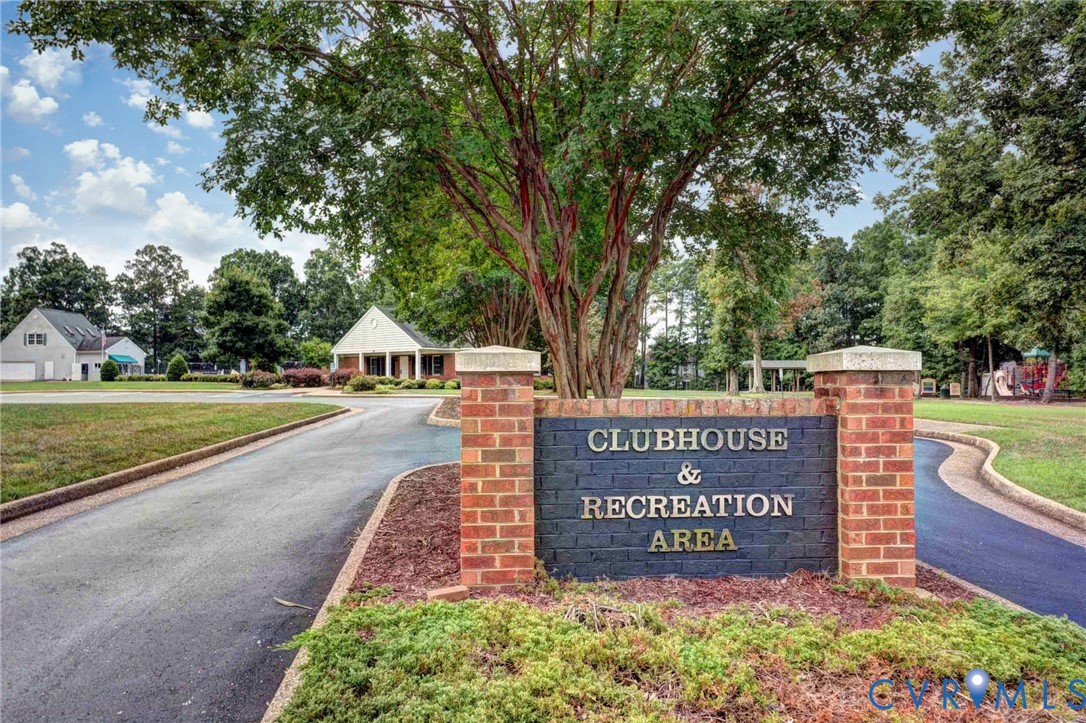 4015 Cold Spring Road Williamsburg, VA 23188 - Photo 52 of 57 Brick entryway sign for the Clubhouse & Recreation