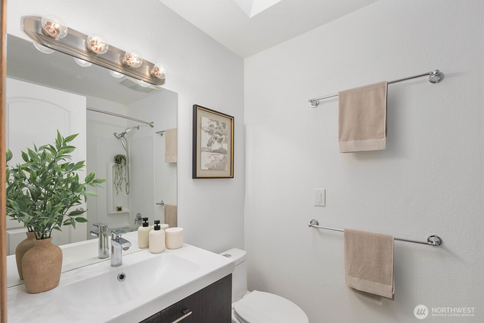 803 Southwest Dash Point Road Federal Way, WA 98023 - Photo 24 of 35 a bathroom with a sink vanity granite and toilet