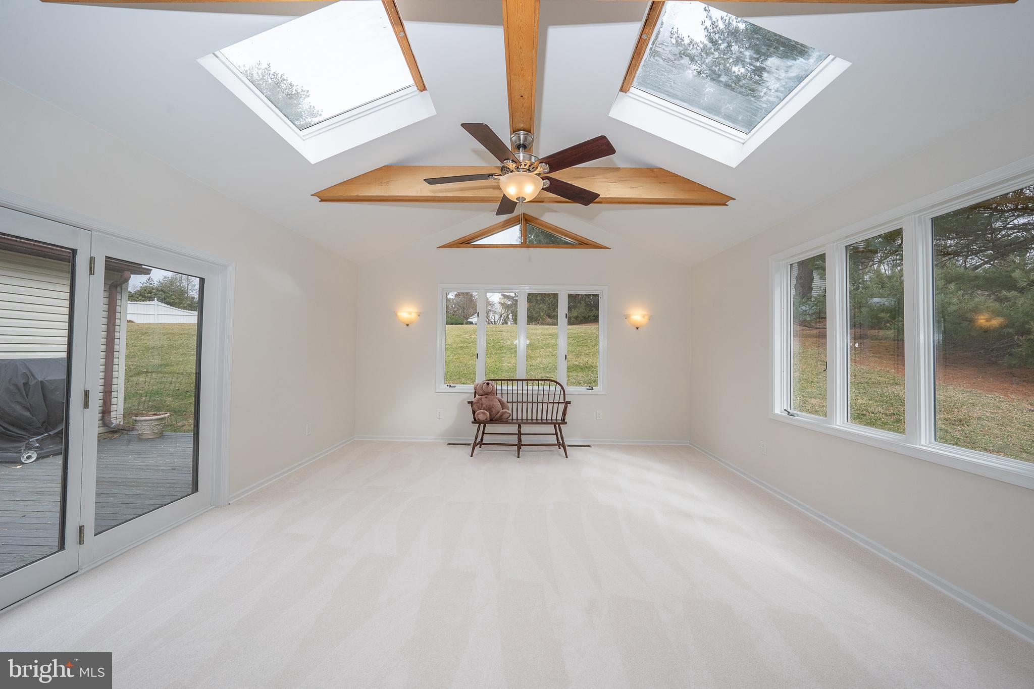 8 Applewood Road Malvern, PA 19355 - Photo 24 of 63 Great Room Off Of Kitchen with Skylights & Beams