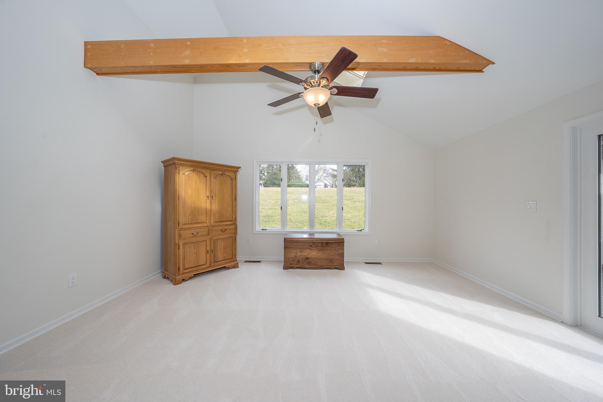 8 Applewood Road Malvern, PA 19355 - Photo 33 of 63 Primary Bedroom w/Exposed Beams & Ceiling Fan