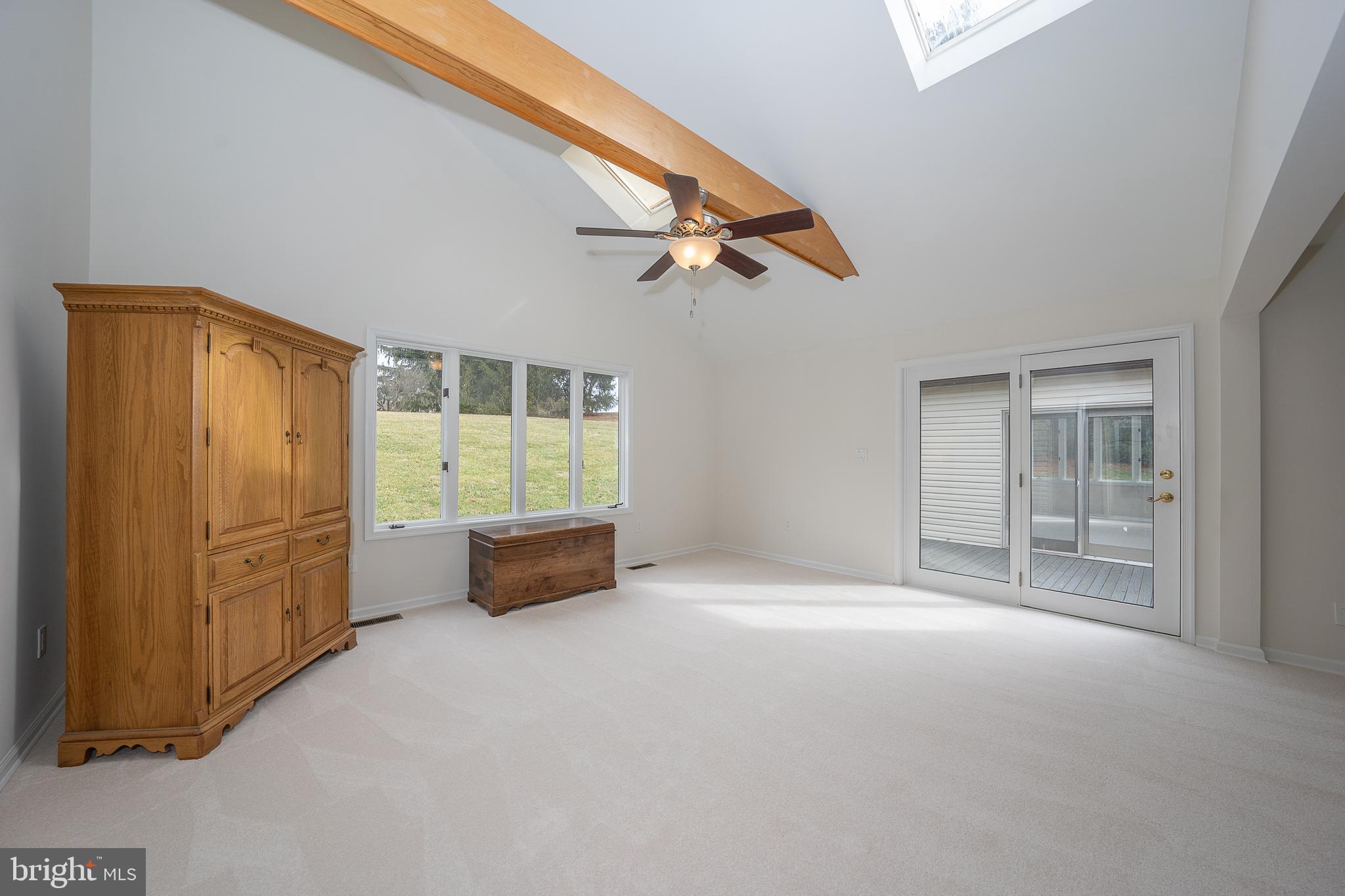 8 Applewood Road Malvern, PA 19355 - Photo 34 of 63 Primary Bedroom w/Skylights, Beams & Glass Door