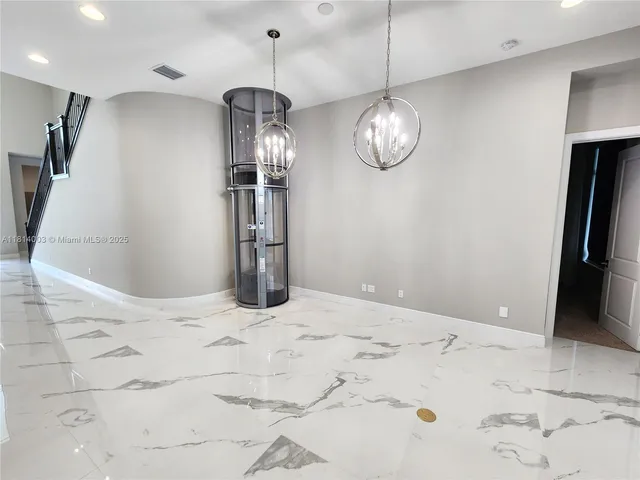 a view of a house with a backyard and a garden