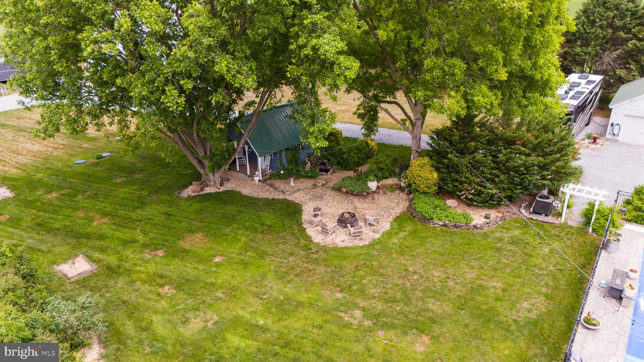 26285 Broadkill Road Milton, DE 19968 - Photo 89 of 98 Aerial View of Shaded Backyard