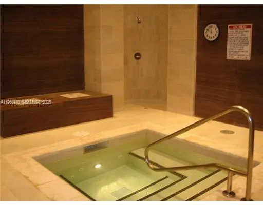 a bathroom with a tub