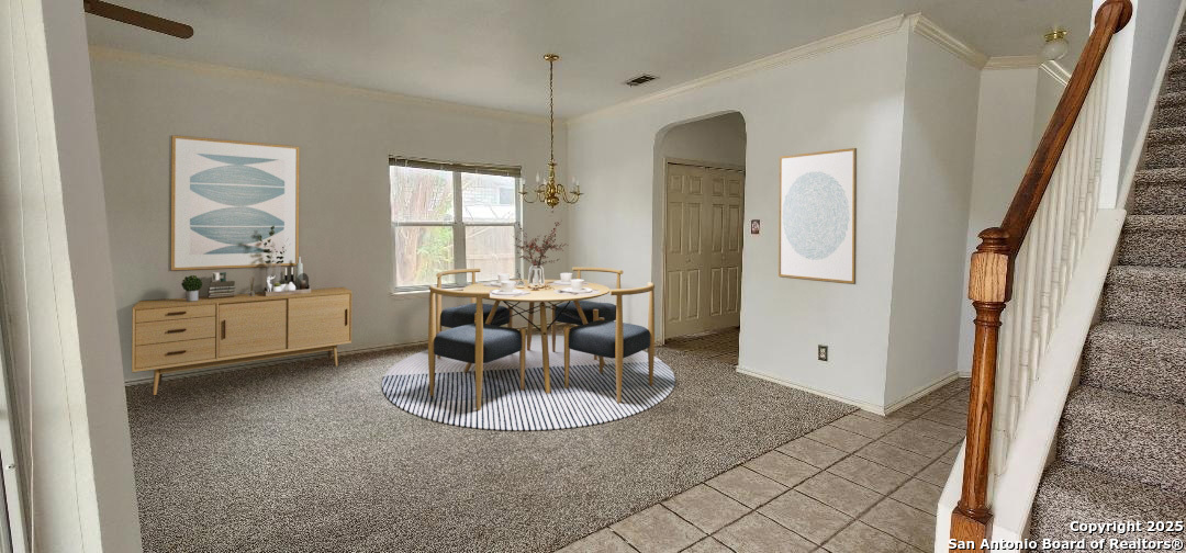 9318 Grand Cedar Helotes, TX 78023 - Photo 4 of 32 a dining room with furniture and window