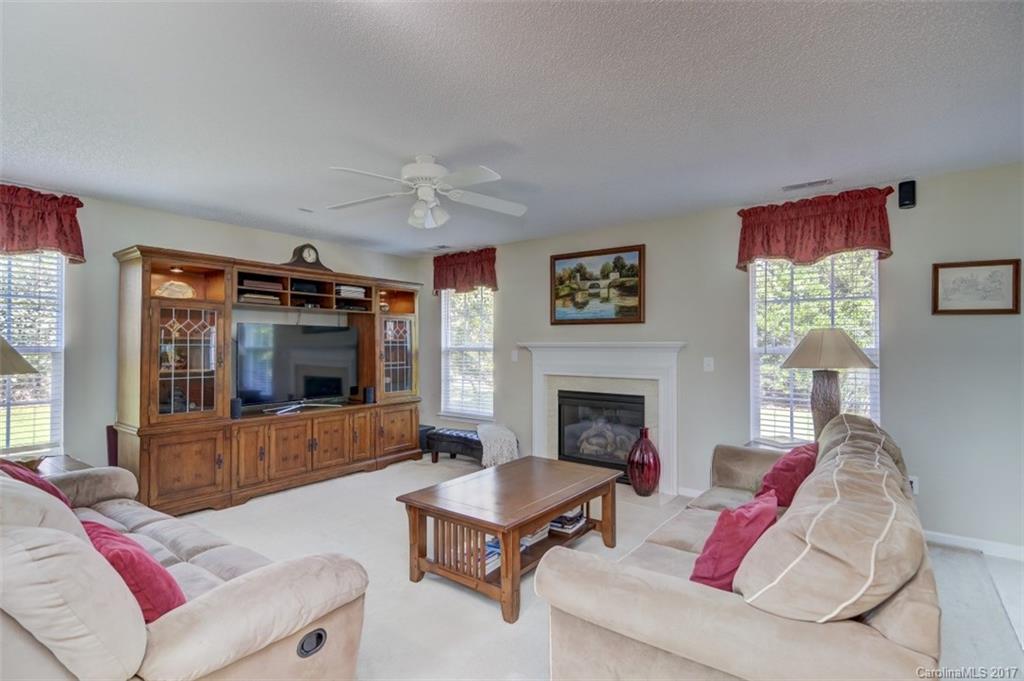 7467 Fallen Timber Lane, Unit 27 Tega Cay, SC 29708 - Photo 11 of 24 a living room with furniture and a fireplace