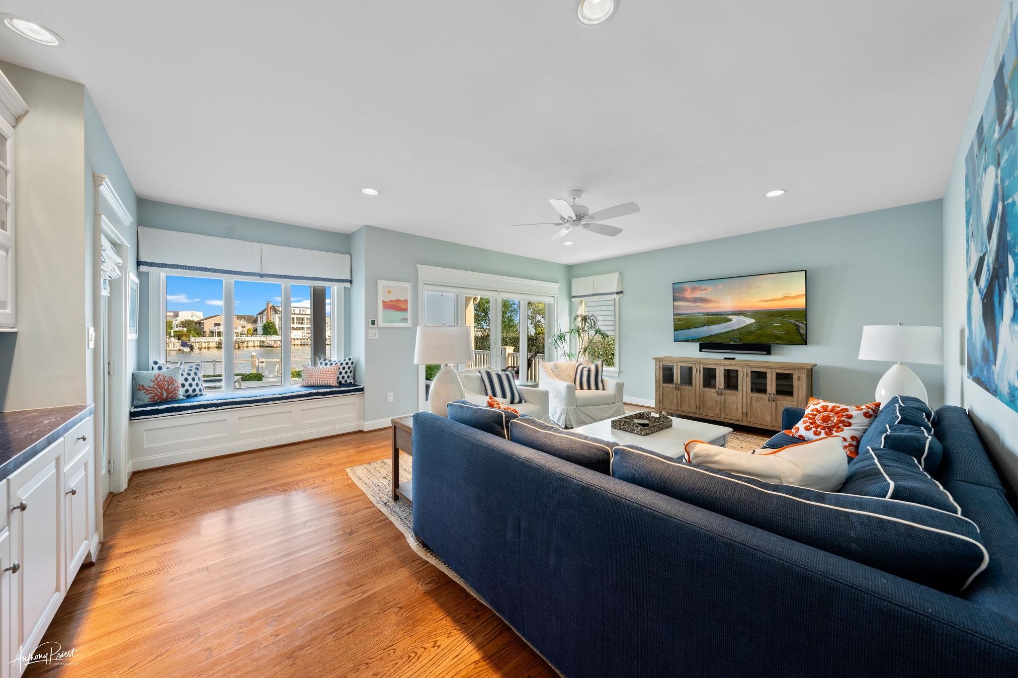 11 Heron Drive Avalon, NJ 08202 - Photo 13 of 29 a living room with furniture and a flat screen tv