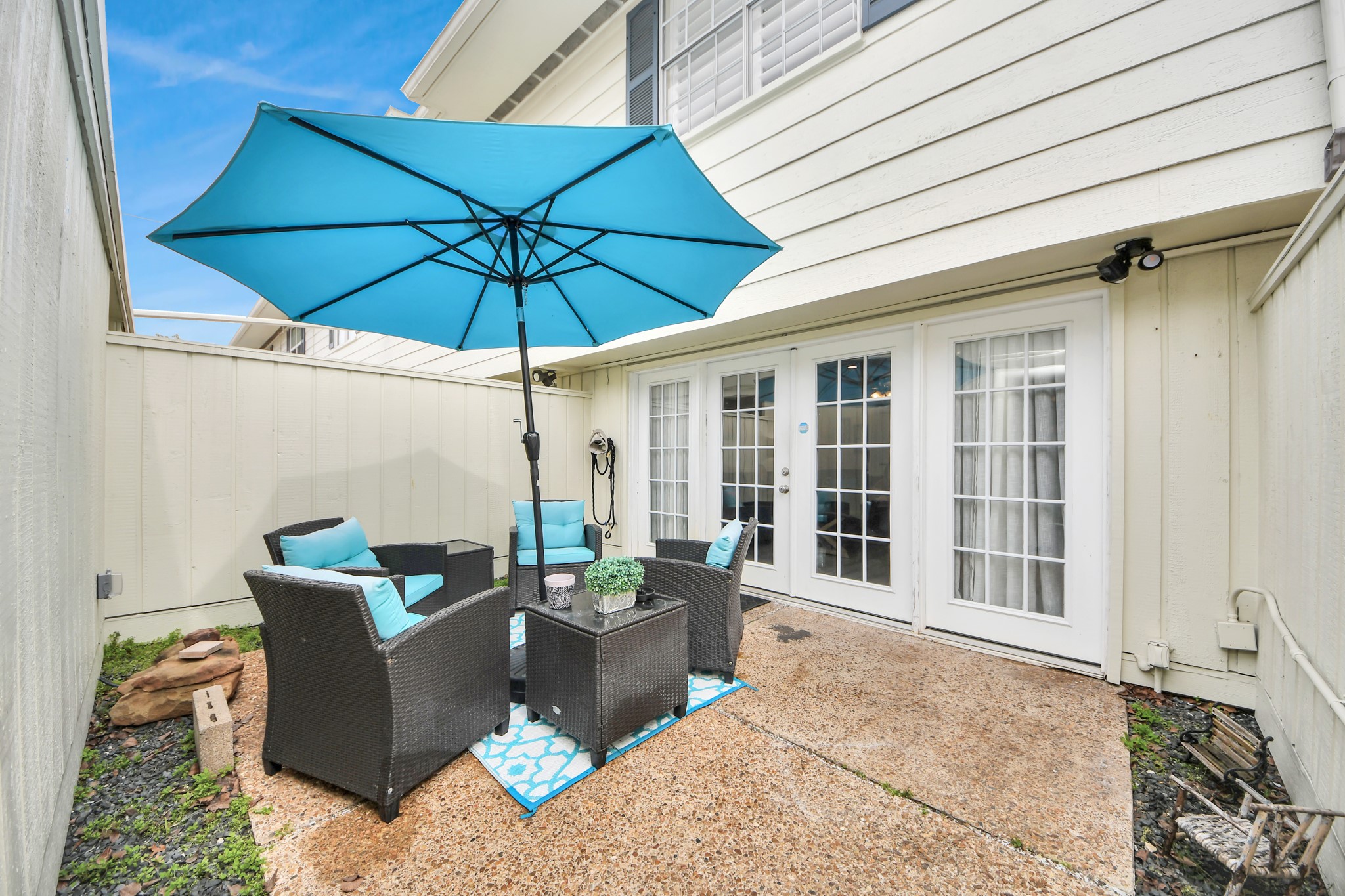 12757 Huntingwick Drive, Unit 142 Houston, TX 77024 - Photo 33 of 36 Private patio offering a relaxing space to unwind, read a book, or enjoy quiet moments outdoors.