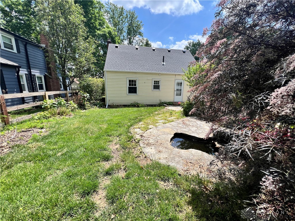 1457 Cardington Road Dayton, OH 45409 - Photo 7 of 30 Back yard house and pond