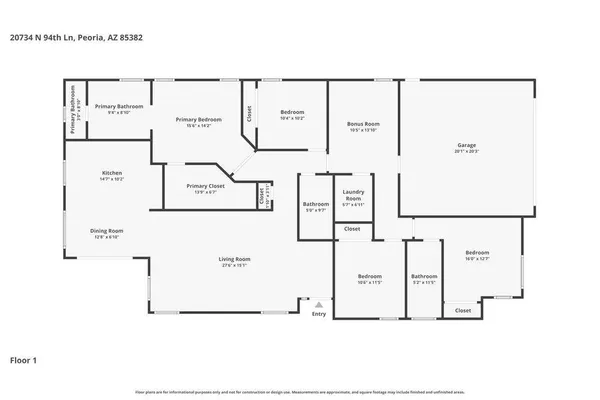 $2,450 | 20734 North 94th Lane, Peoria, AZ 85382