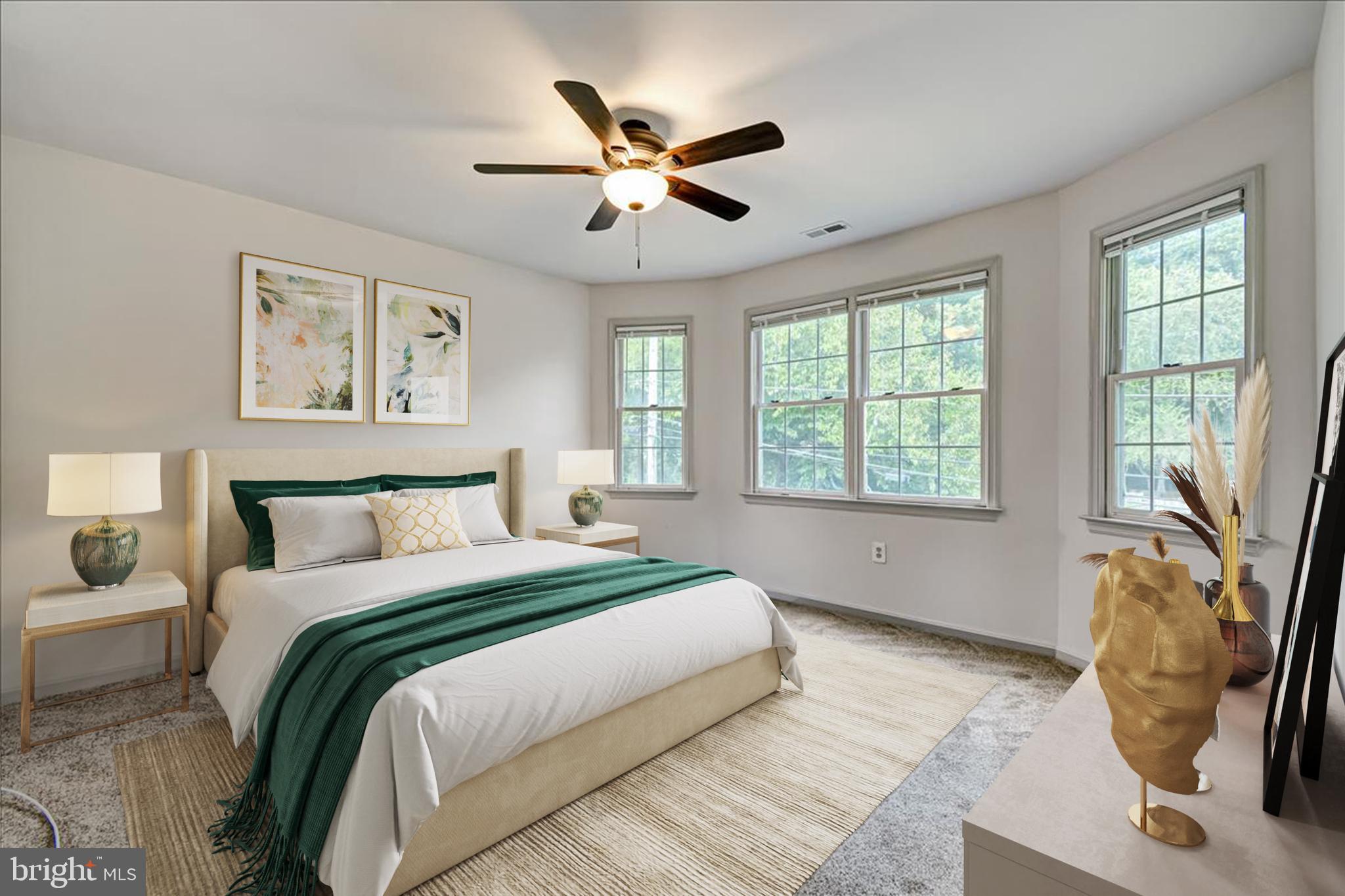 809 Hollywood Avenue Silver Spring, MD 20904 - Photo 21 of 36 Huge Guest Bedroom with Bay Window Staged