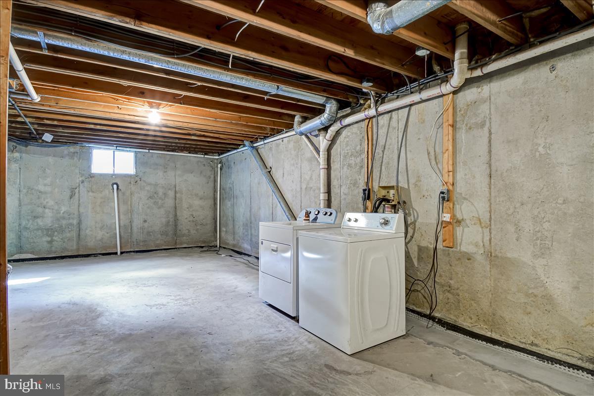 809 Hollywood Avenue Silver Spring, MD 20904 - Photo 31 of 36 Huge Unfinished Basement with Exit