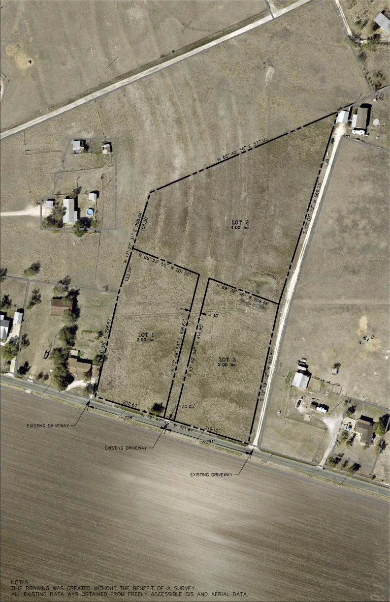 Potential subdivision. Would have to be platted