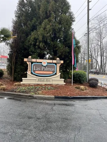 a view of street sign