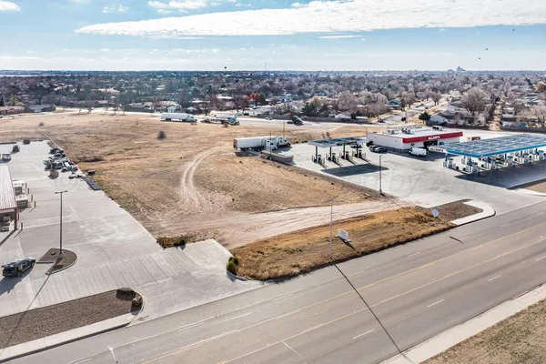 an aerial view of a city