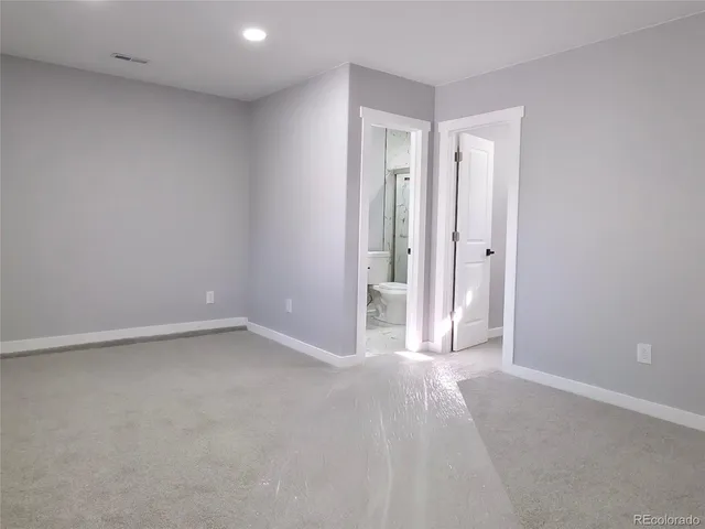 a view of an empty room