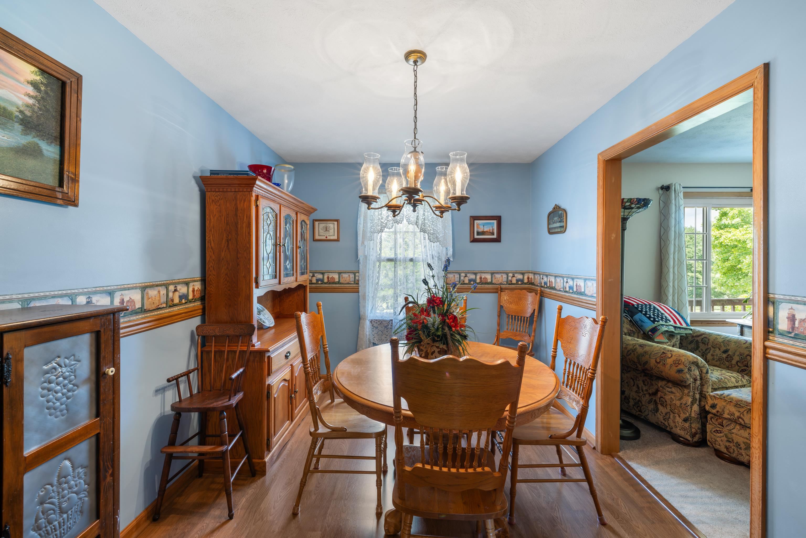 500 Varner Road Churchville, VA 24421 - Photo 21 of 64 a view of a dining room with furniture window and wooden floor